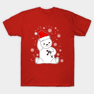 Snowman in a hat T-Shirt